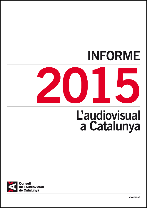 PORTADA INFORME SOBRE L'AUDIOVISUAL A CATALUNYA 2015