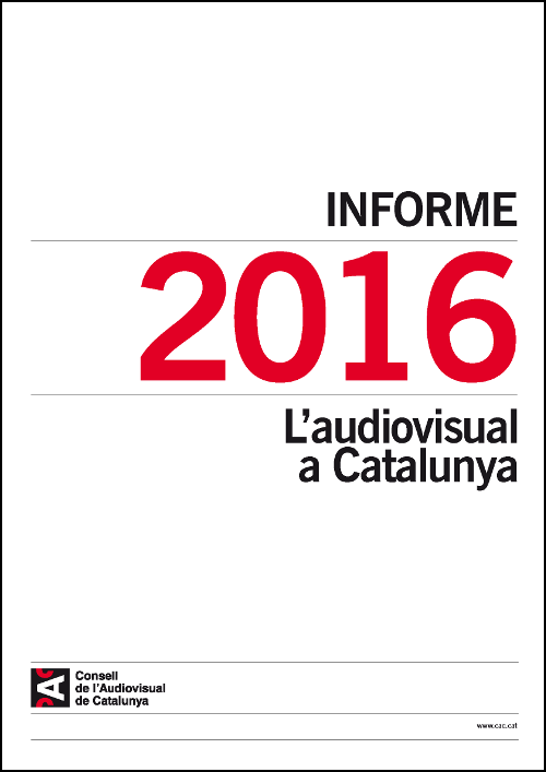 PORTADA INFORME SOBRE L'AUDIOVISUAL A CATALUNYA 2016