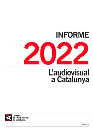PORTADA INFORME SOBRE L'AUDIOVISUAL A CATALUNYA 2022