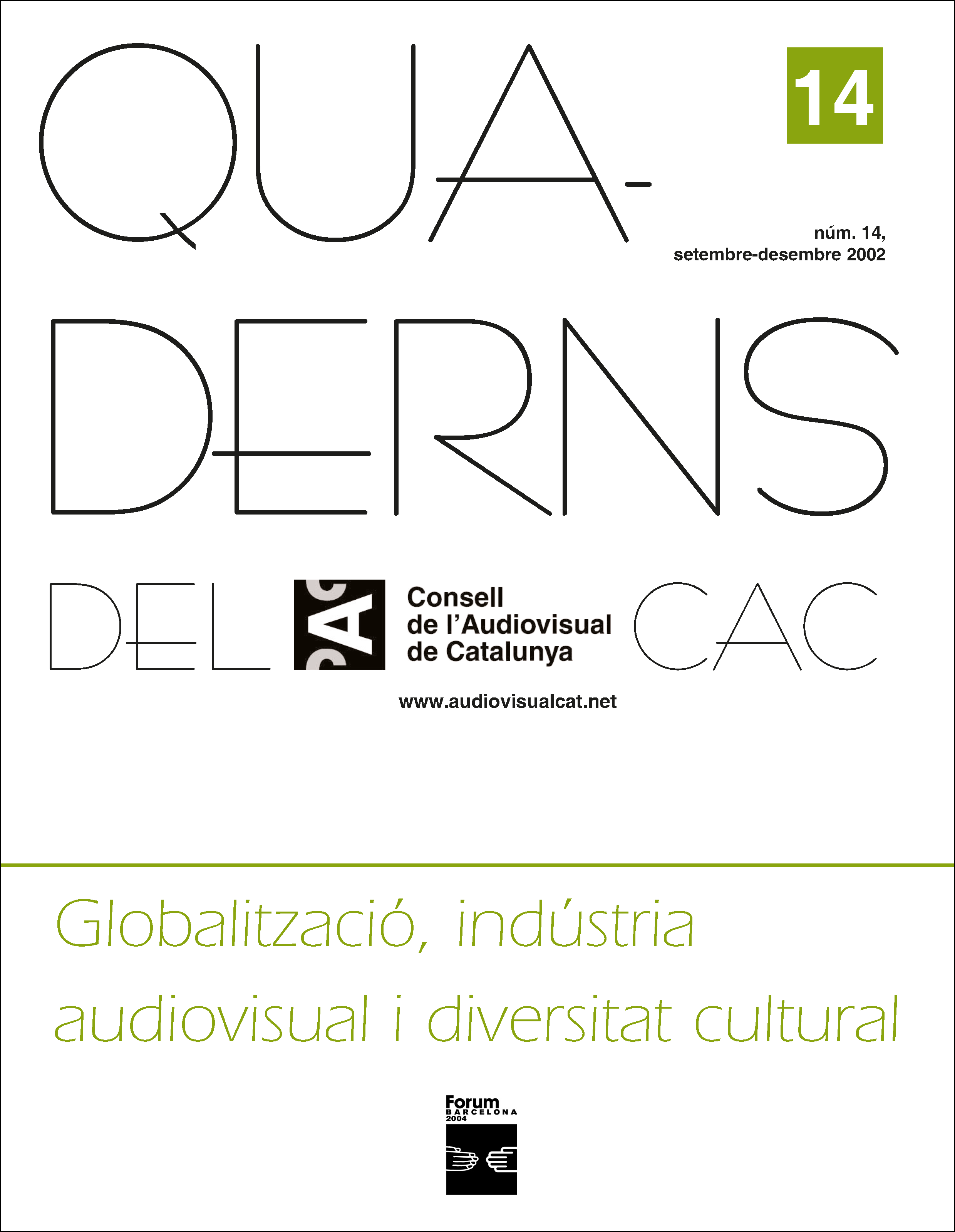 PORTADA QUADERNS DEL CAC NÚM. 14