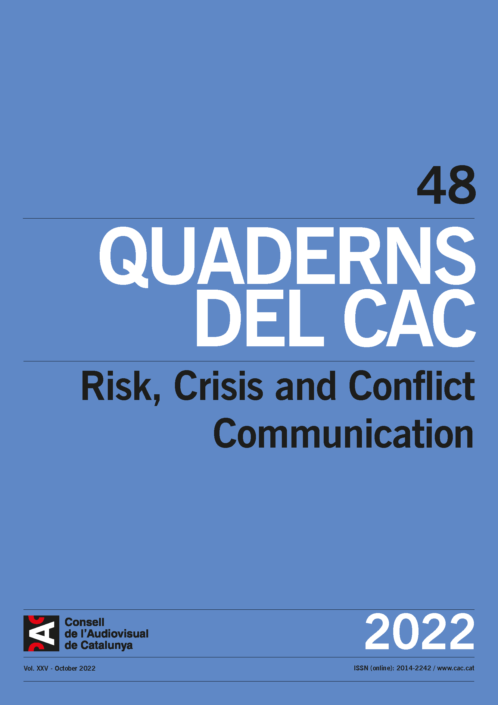 Cover QUADERNS DEL CAC NÚM. 48 ENGLISH