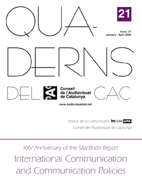 PORTADA QUADERNS DEL CAC NÚM 21 ENGLISH