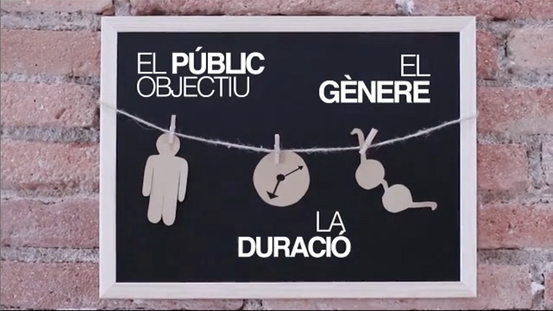 pisarra amb elements de la preproducció
