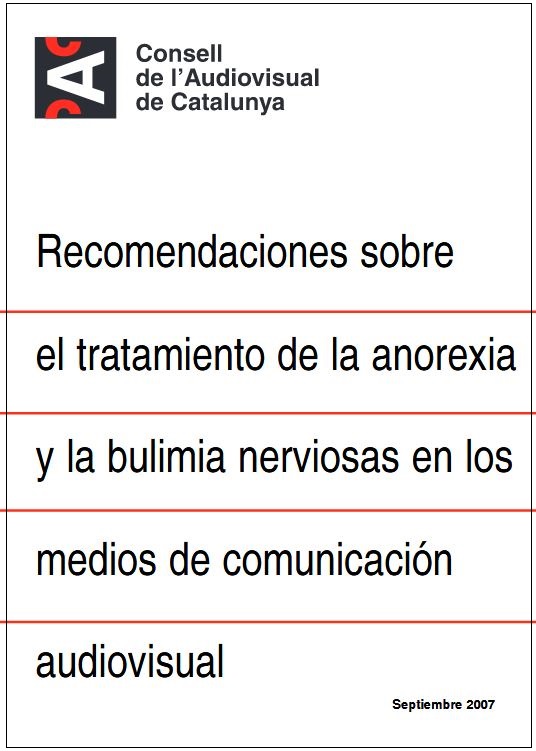 Portada recomendaciones anorexia y bulimia 