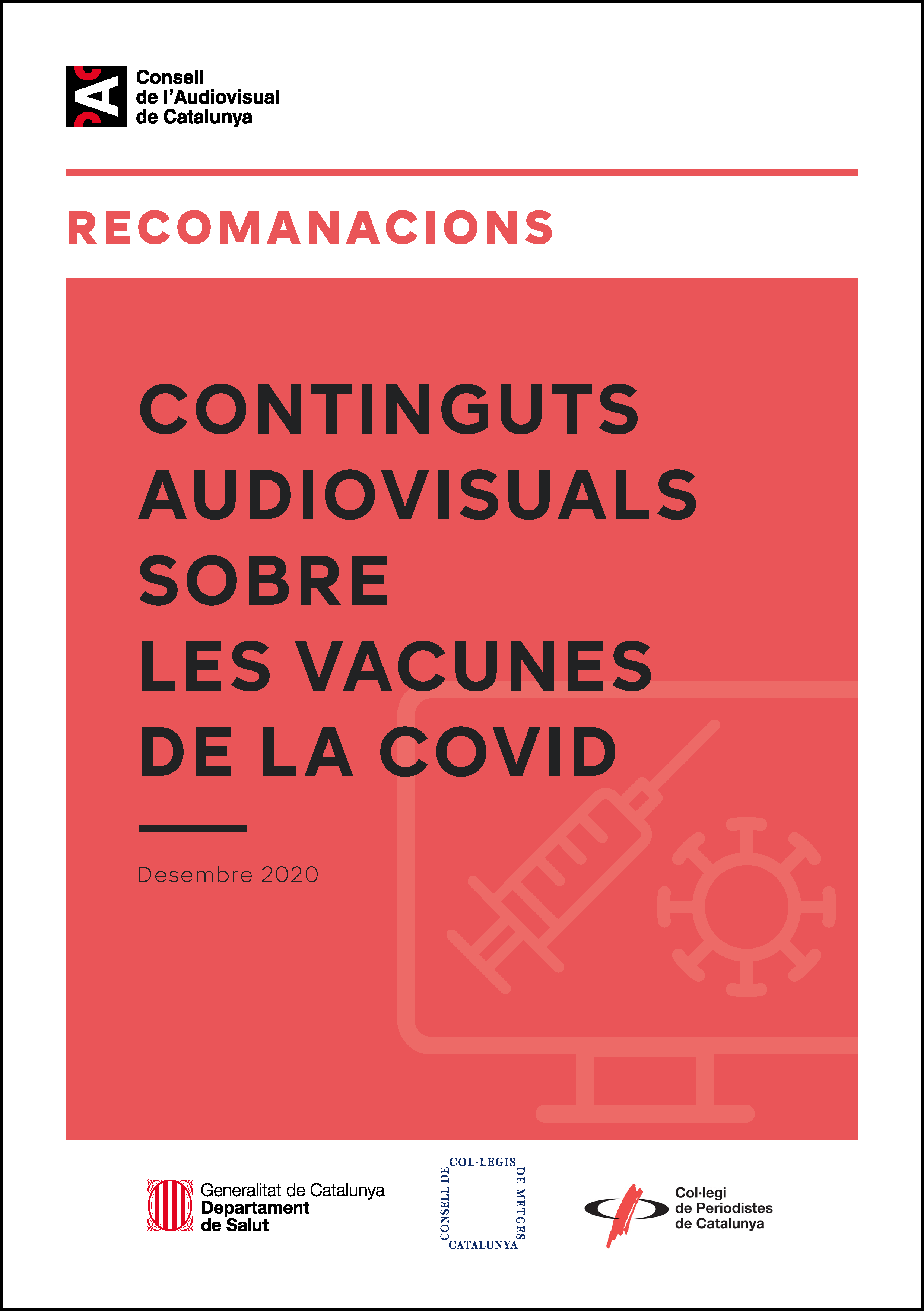PORTADA RECOMANACIONS MITJANS VACUNES COVID