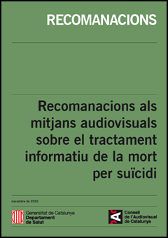 PORTADA RECOMANACIONS MITJANS TRACTAMENT MORT SUÏCIDI