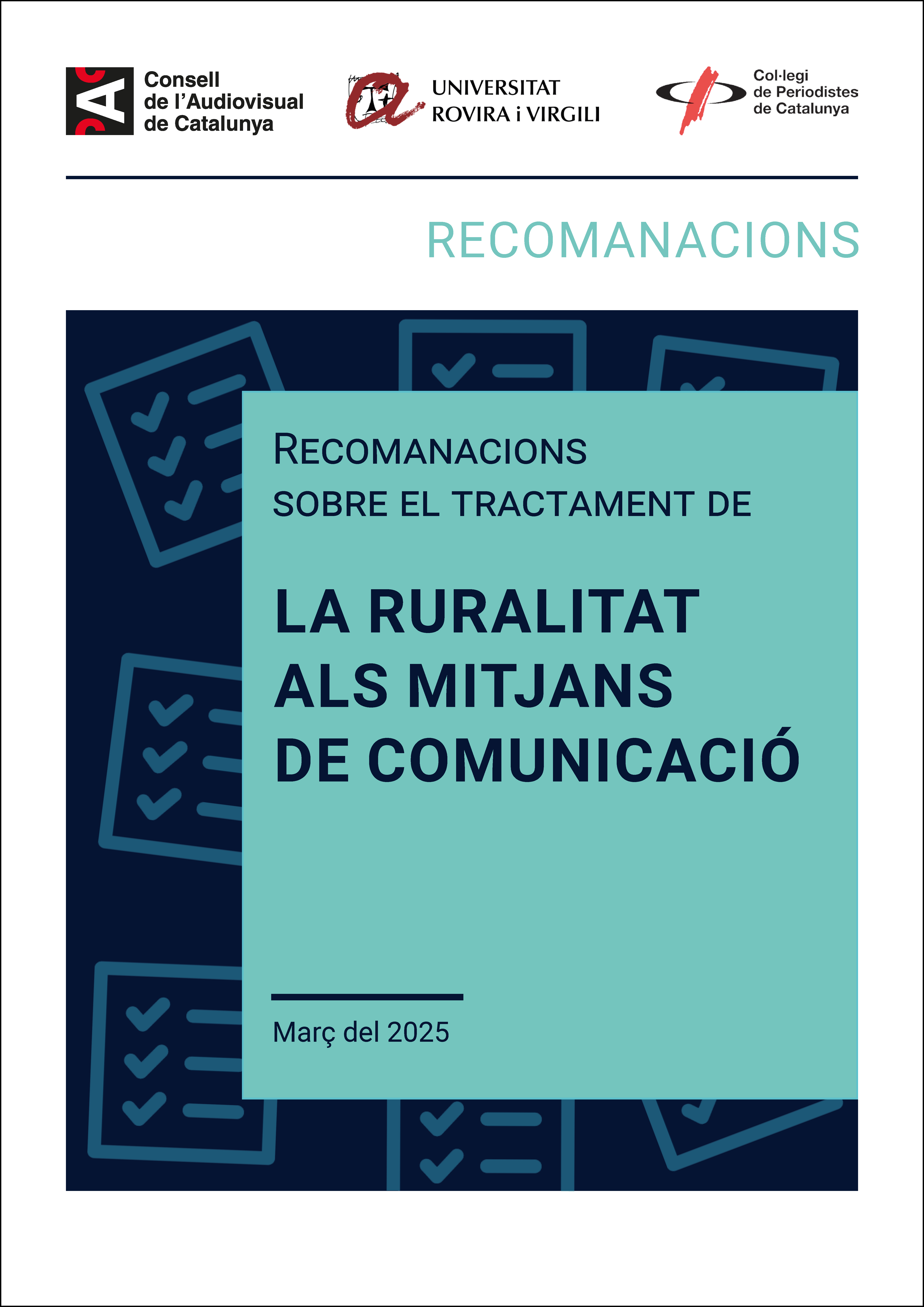 Portada recomanacions ruralitat