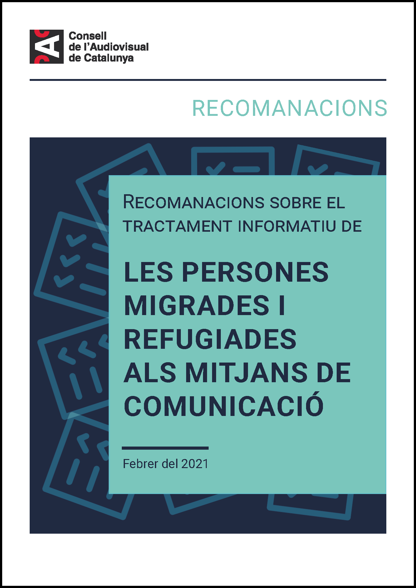 PORTADA RECOMANACIONS TRACTAMENT PERSONES MIGRADES