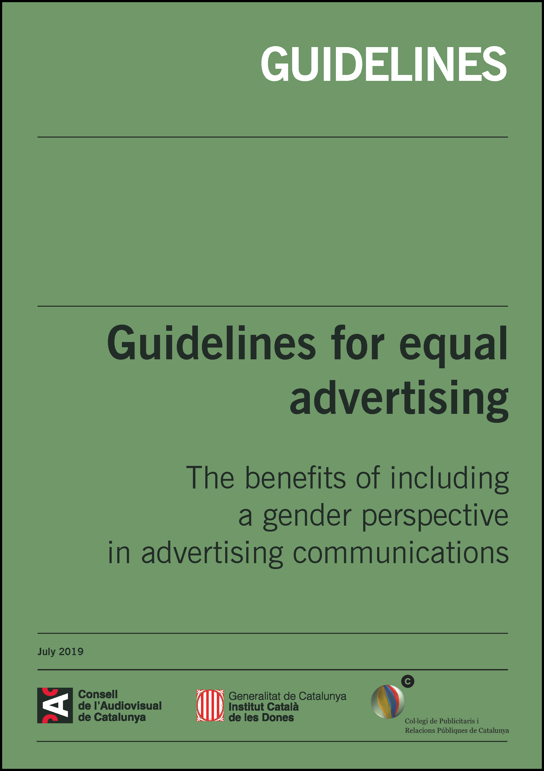 Cover guidelines equal advertising
