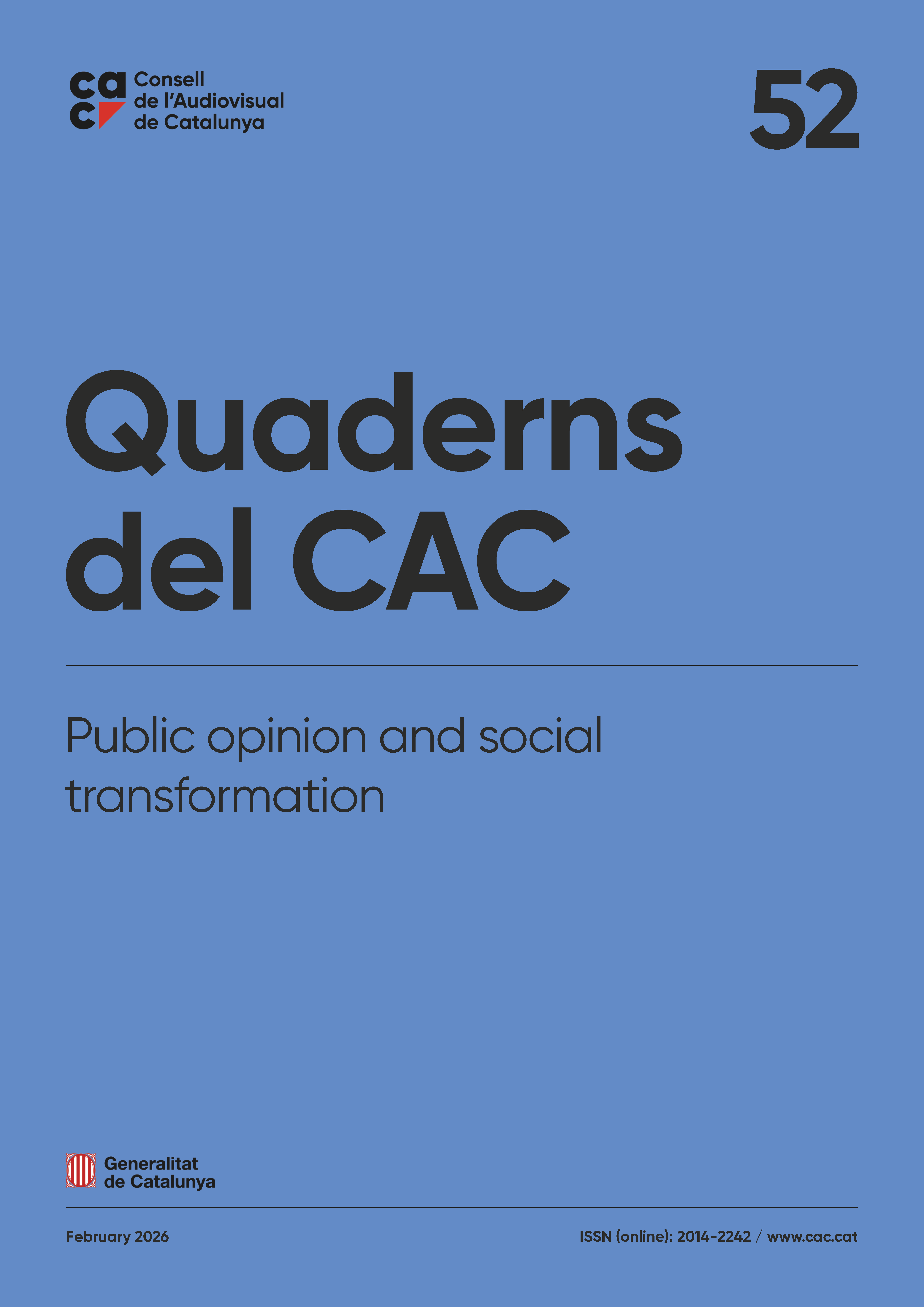 Cover Quaderns del CAC 52