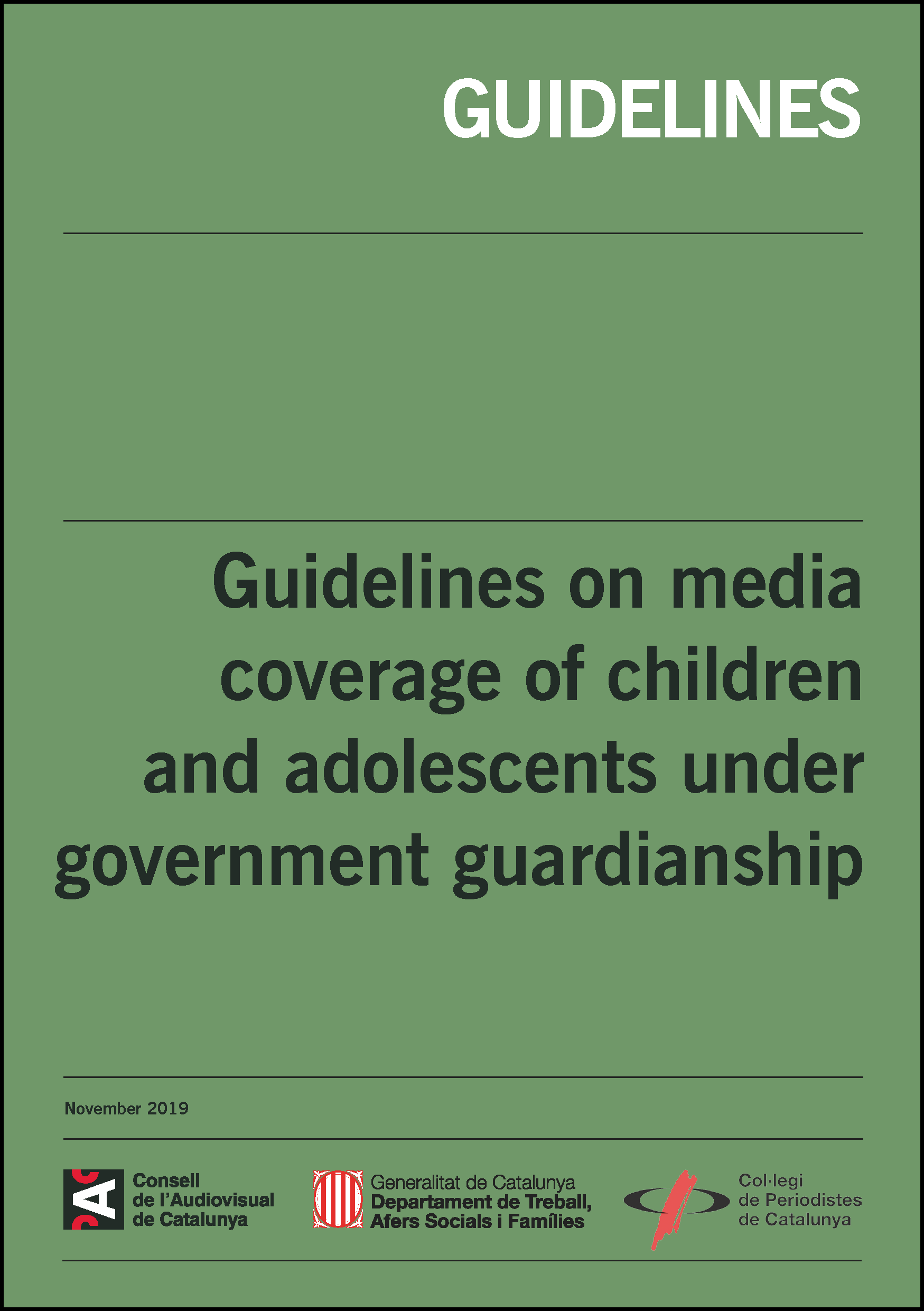 Cover guidelines children under government guardianship