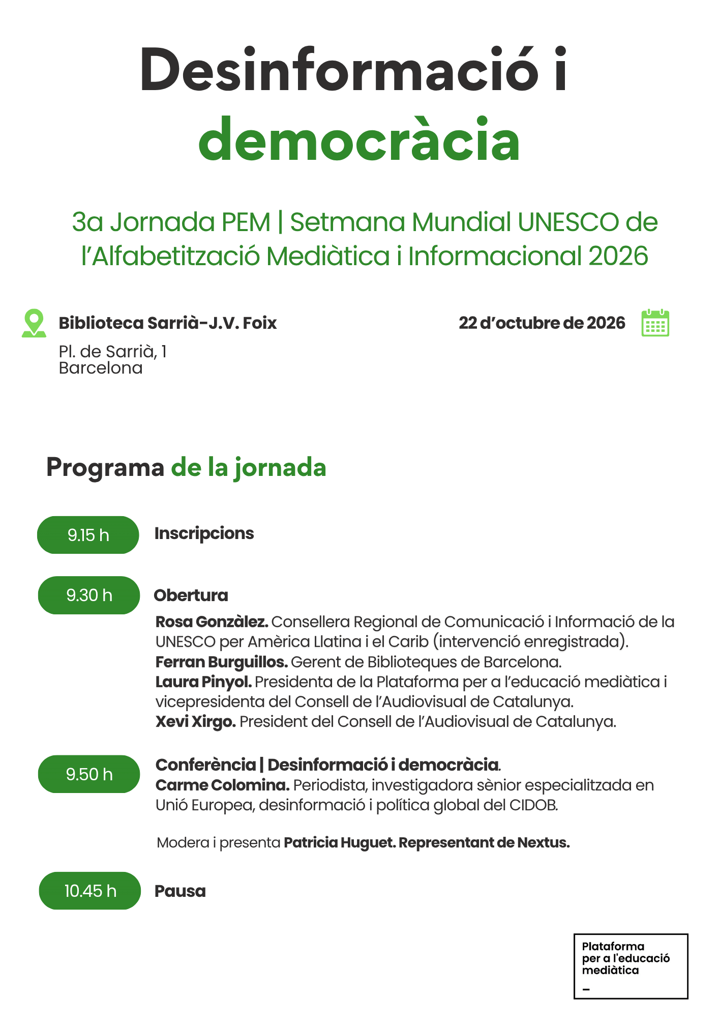 programa de la jornada
