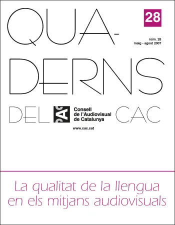PORTADA QUADERNS DEL CAC NÚM. 28