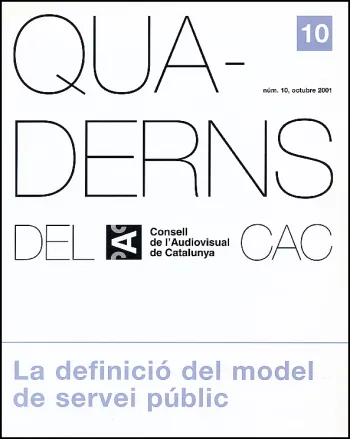 PORTADA QUADERNS DEL CAC NÚM. 10