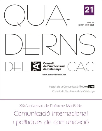 PORTADA QUADERNS DEL CAC NÚM. 21