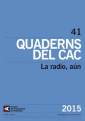 Portada Quaderns del CAC 41 castellano