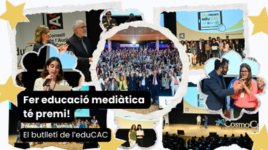 collage d'imatges del lliurament dels 22ns premis eduCAC