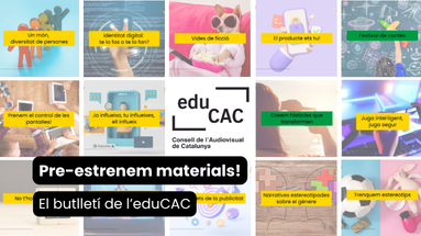 collage amb les mostres de materials eduCAC 