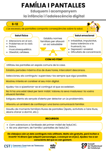 6-12 infografia familia i pantalles