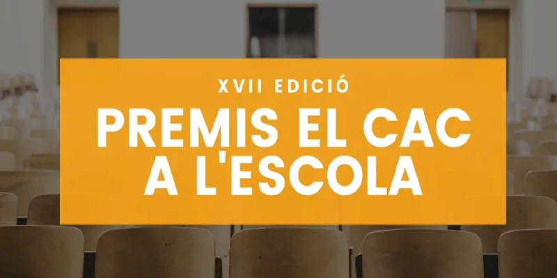 banner premis el cac a l'escola