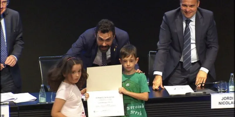 President parlament lliurant premi