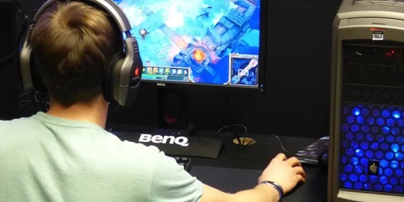 noi jugant amb un videojoc