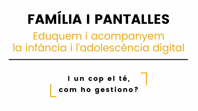 Ja té el mòbil, com ho gestiono?