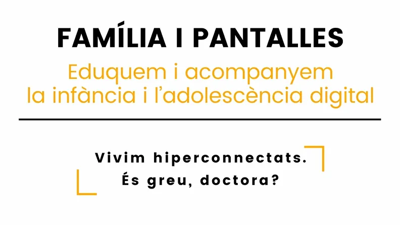 Vivim hiperconnectats, és greu doctora?
