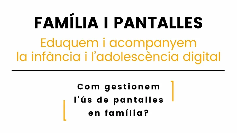 Com gestionem l'ús de pantalles en família?
