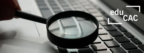 lupa sobre teclat